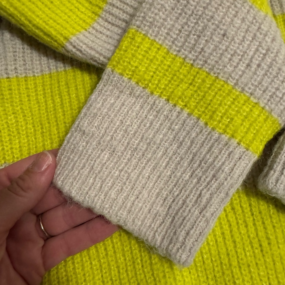 Neon Striped Knit Sweater - Picture 3 of 4